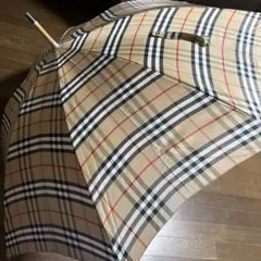 Burberry バーバリー 長傘 ノバチェック ウッドハンドル　お値引き価格のサムネイル