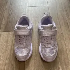 瞬足　スニーカー　19cm パープル