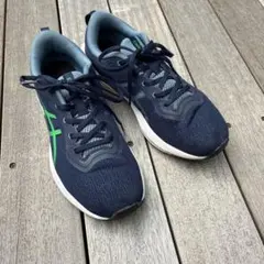ASICS スニーカー ネイビー メンズ ランニングシューズ 26.5