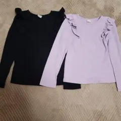 Bee des Bee　フリル付き長袖カットソー 130㎝