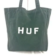 ＆HUF 黒 トートバッグ ロゴ入り　ハフ　キャンパス生地のサムネイル