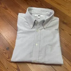 UNIQLO オックスフォードシャツ グレー 長袖シャツ Mサイズ