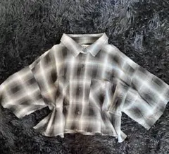 チェック シャツ 短丈