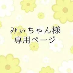 みぃちゃん様　専用ページ