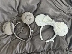 ミッキー・ミニー 耳カチューシャ デニム生地couple