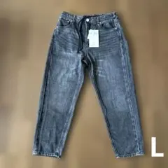 しまエコ　ストレートデニムパンツ　しまむら　L