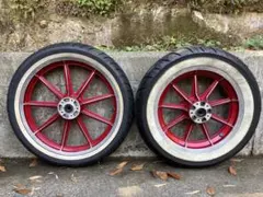 ハーレーダビッドソン　純正ホイール前後セット　ホワイトリボン ハーレーダビッドソン 純正ホイール前後セット ホワイトリボン - メルカリ