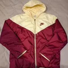 Nike ナイロンジャケット XL エンジとクリーム色