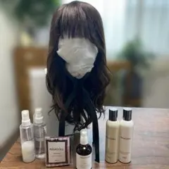 AQUADOLL 医療用人毛　ミディアム ＆ケア用品セット　店舗にてケア済み
