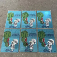 ONE PIECE ルフィ スイカ イラストカード 4枚セット | Mercari