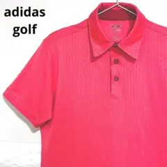 adidas メンズ ポロシャツ 赤 CLIMA COOL ゴルフ M 美品のサムネイル