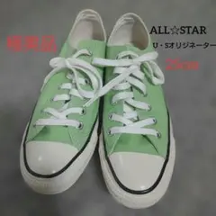 コンバース☆オールスタ ー　 USオリジネーター 　黄緑　グリーン　ハイカット