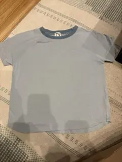 ライトブルー コットン Tシャツ 135cm