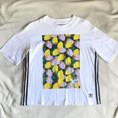adidas originals 花柄プリント Tシャツ メンズ・レディース M