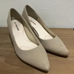 マリクレールビス　ベージュ パンプス　入学式　入園式　22.5センチ