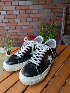 CONVERSE ONE STAR レザー 黒✕白 28cm 9 1/2 - メルカリ