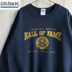 ギルダン　古着　長袖　スウェット 裏起毛　プリント　アメカジ