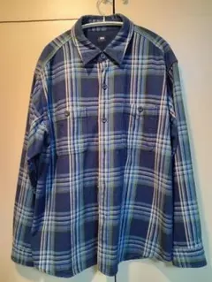 ユニクロ　ネルシャツ　ヘビー　Lサイズ