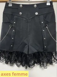 レースフリルショートパンツ NIBBLE POISON axes femme