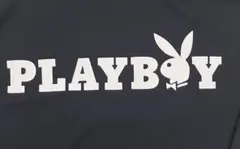 PLAYBOY 長袖Tシャツ スミクロ LL