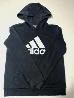 adidas アディダス キッズ プルオーバー パーカー 140 ブラック