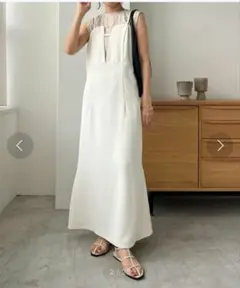 CAPRICIEUX LEMAGE　スリットネックキャミワンピース