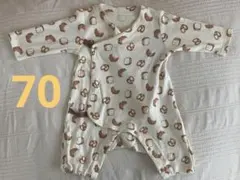 パン柄ロンパース　70cm