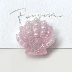 【パール 貝殻 シェル✧】レジンヘアゴム / 水色 キラキラ オーロラ 専用♡パール 貝殻 シェル レジンヘアゴム / 水色 キラキラ オーロラ