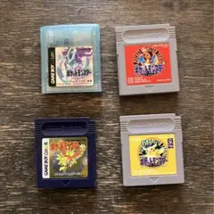 ゲームボーイ　ポケットモンスター　金　クリスタル　赤　ピカチュウ　ポケモン