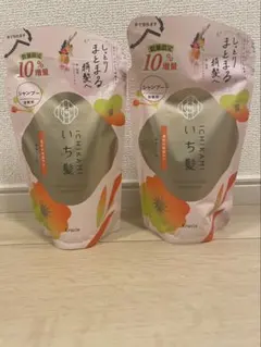いち髪 濃密W保湿ケア シャンプー 詰替用 2個セットのサムネイル