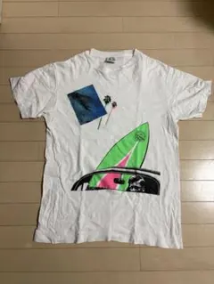 サーフボードデザイン Tシャツ ホワイト