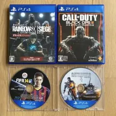 コールオブデューティ、レインボーシックスシージ、バトルフィールド4、FIFA14