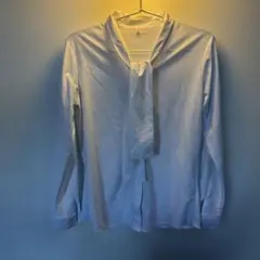 ホワイト長袖シャツ 13R リボン付き