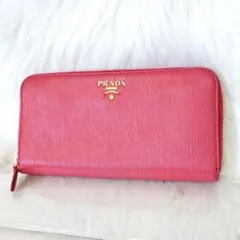 稀少美品✨PRADA プラダ ラウンドファスナー 長財布 メタルロゴのサムネイル