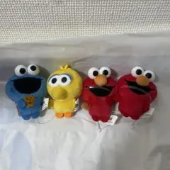 ナムコ限定 セサミストリート かわいいぷちマスコット 全4種 ぬいぐるみ
