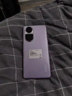 OPPO スマートフォン 本体 パープル SIMフリー 中古