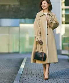 定価39600円 三尋木奈保×ROPE' ステンカラーコート 36