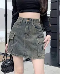Shein デニム ミニスカート