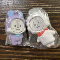 BT21 フォトフレームマスコット　RJ＆MANGセット