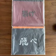 ハイキュー!! Happyくじ 音駒 烏野フラットポーチ 2個セット