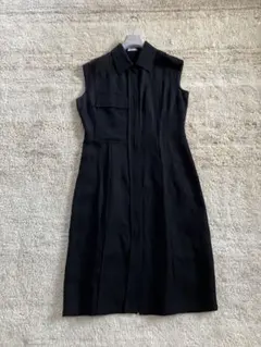 【フェラガモ】新タグ　リネンワンピース　ブラック　最終価格