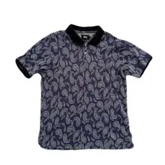 stussy ステューシー ポロシャツ 総柄 半袖 ペイズリー柄 Lサイズのサムネイル