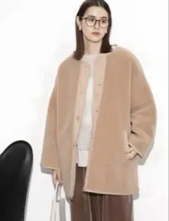 キルティング フリースジャケット