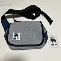 【美品】moz ★ボディバッグ グレー ネイビー