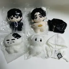 スキズ　ヒョンジン　ぬいぐるみ 4体セット 衣装付き　straykids スキズ ヒョンジン ぬいぐるみ 4体セット 衣装付き straykids - メルカリ