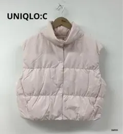 UNIQLO:C ユニクロ　ダウン　クロップド　ベスト　XL ライトピンク