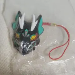 はんなり龍面根付ストラップ 時見草　お面　ガチャガチャ