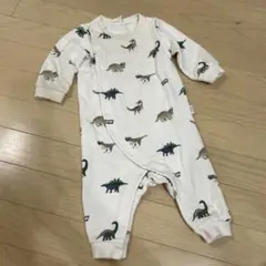 ジェラピケ　恐竜柄ロンパース 70〜80cm ダイナソー