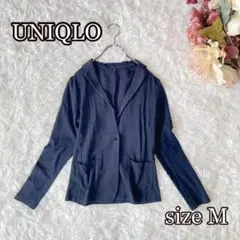 UNIQLO ソウトジャージージャケット（M）ネイビー系　イージージャケット