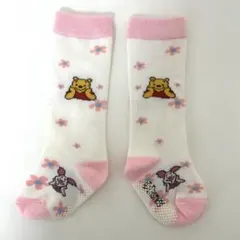 プーさん ピグレット ベビー靴下 ディズニー ピンク 女の子 約10㎝ 0〜1歳